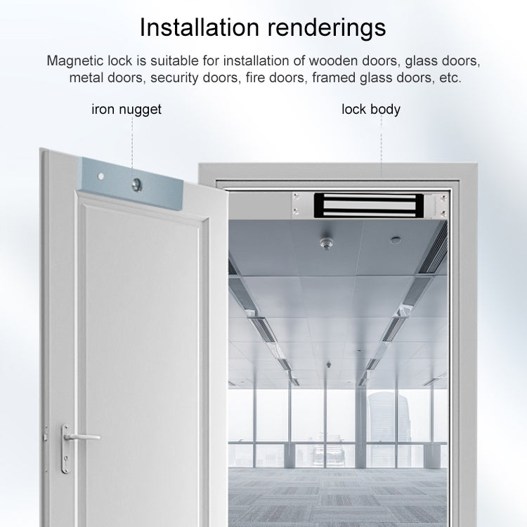 YH-280M Single Door Magnetic Lock With Mortise Mount (280kg) YH-280M Single Door Magnetic Lock With Mortise Mount (280kg)
